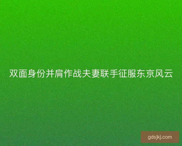 双面身份并肩作战夫妻联手征服东京风云